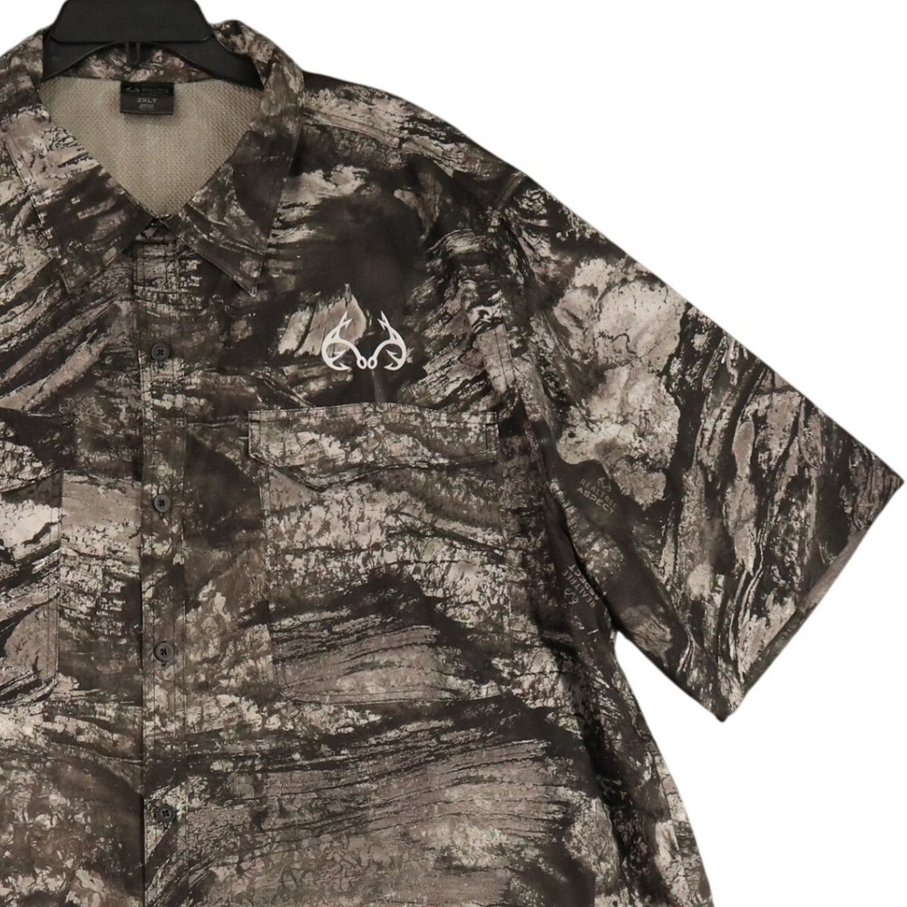 Realtree Performance Fishing Shirt Mens 2XLT Realtree Aspect Camo Lightweight